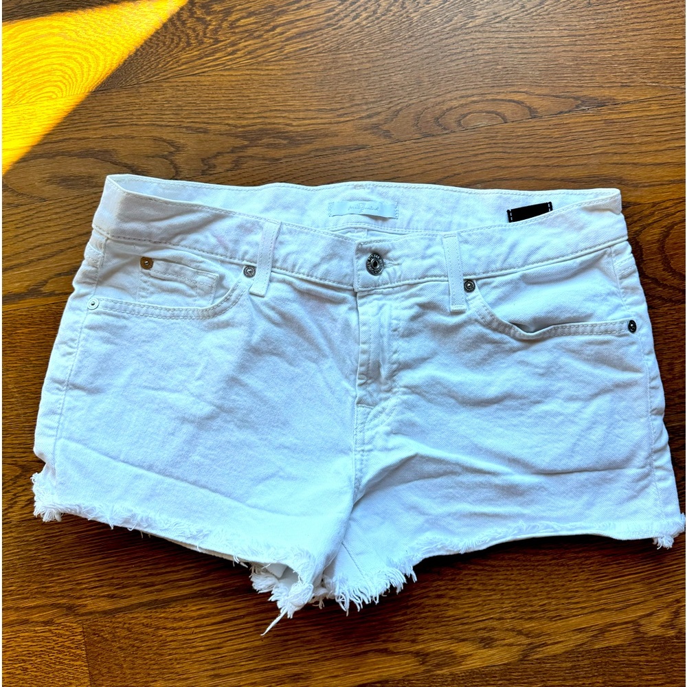 7 For All Mankind White Jean Short size 29